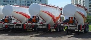 Цементовоз, муковоз, кормовоз полуприцеп цистерна новые от 30 до 60 м3 Турция Город Уфа
