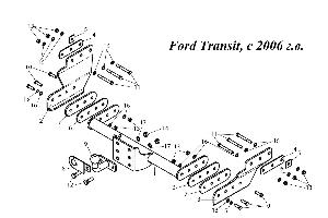 Фаркоп на Ford Transit, с 2006 г. в.  Город Уфа