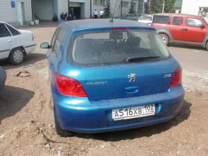 Peugeot 307 2007г. в.  Город Уфа ПЕЖО СЗАДИ.JPG