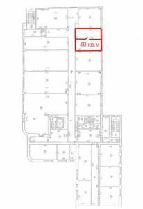   Аренда офиса 40 кв. м. (два по 20 кв. м)  Адрес: Пархоменко 156/3. Уфа Город Уфа план этажа 40 кв.м.jpg