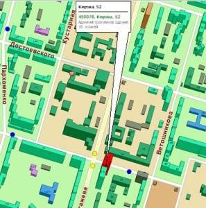 Аренда современного высококлассного офиса в центре 184 кв. м.  Город Уфа карта.jpg